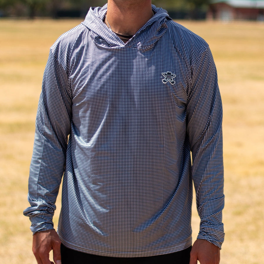 The "Executive Houndstooth" Lightweight Hoodie