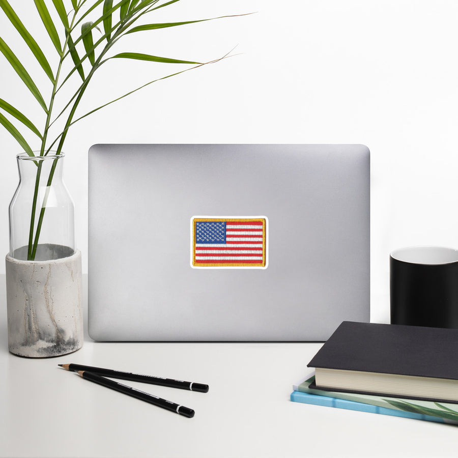 Military Flag Patch Sticker