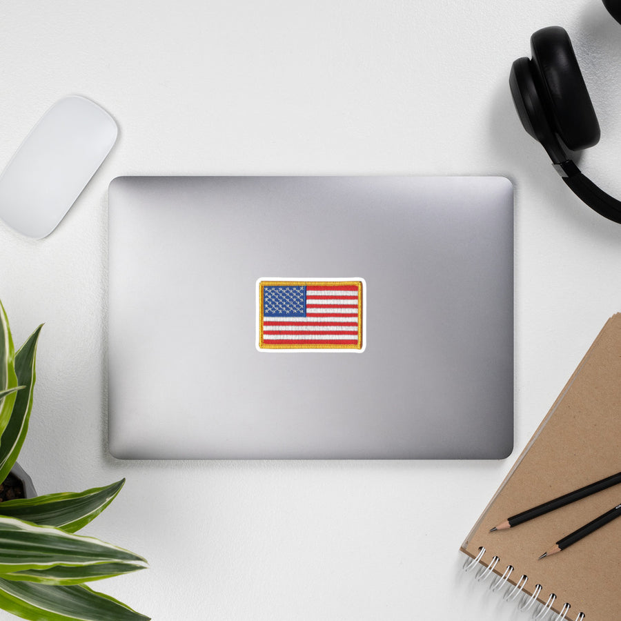 Military Flag Patch Sticker
