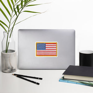 Military Flag Patch Sticker