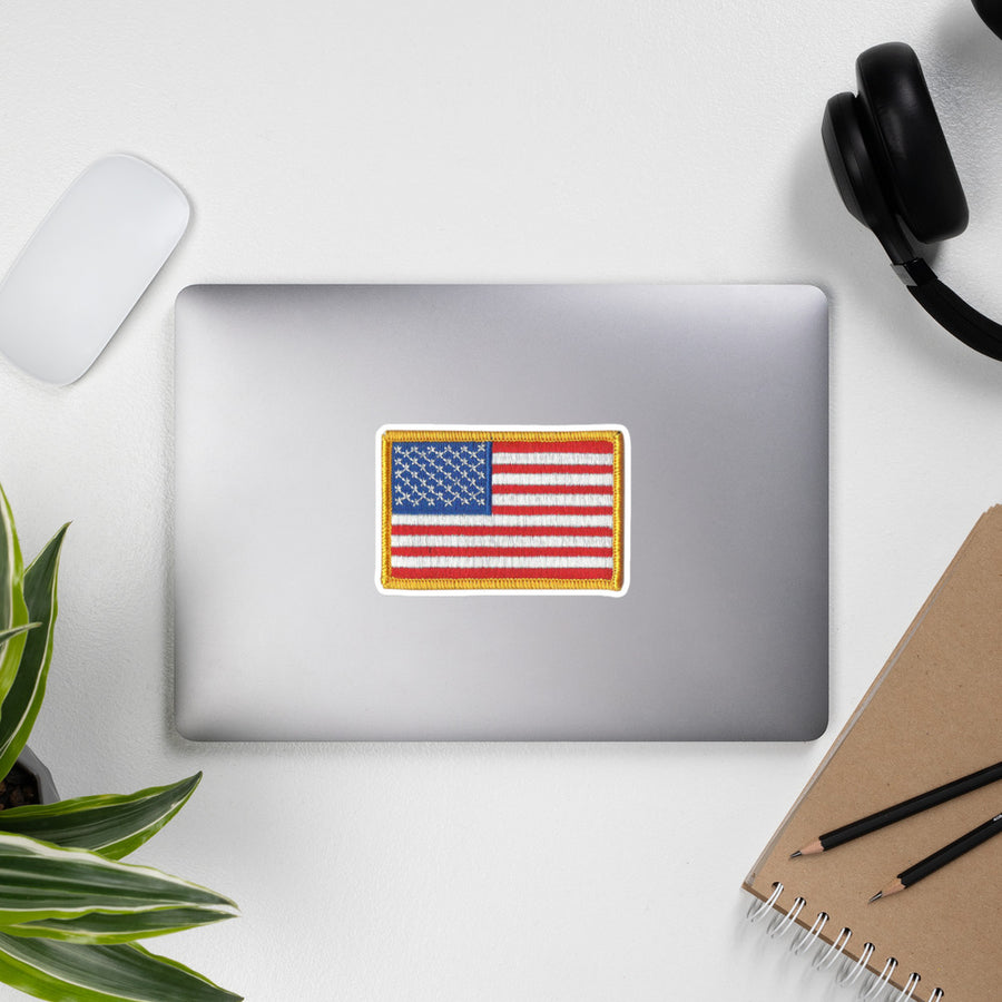 Military Flag Patch Sticker